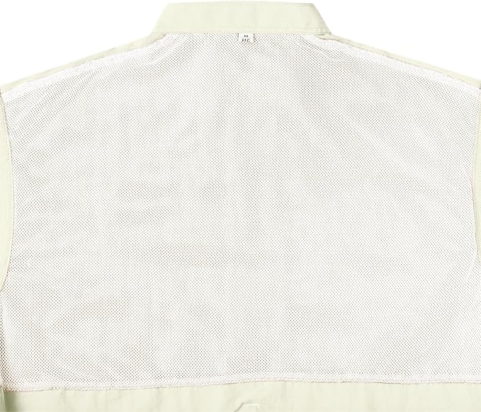 Alimens & Gentle Short Sleeve Fishing Shirt Wicking Fabric Sun Protection Casual Button Down Shirts