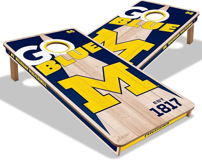 YouTheFan NCAA 2’ x 4’ Professional Wood Cornhole Game