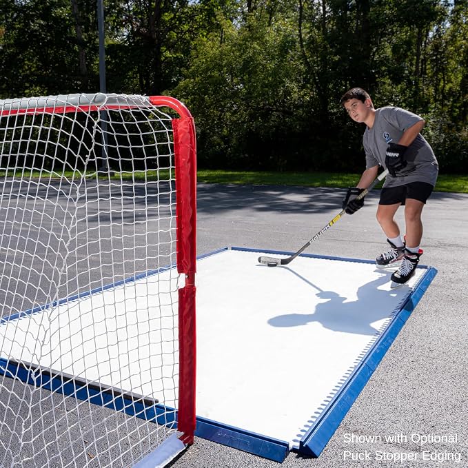 Skate Anytime - Synthetic Ice for Hockey - Skateable Artificial Ice Tiles - Backyard Ice Rink - Expandable