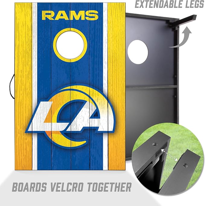 YouTheFan NFL 2' x 3' Portable Cornhole Game with Logo Bags