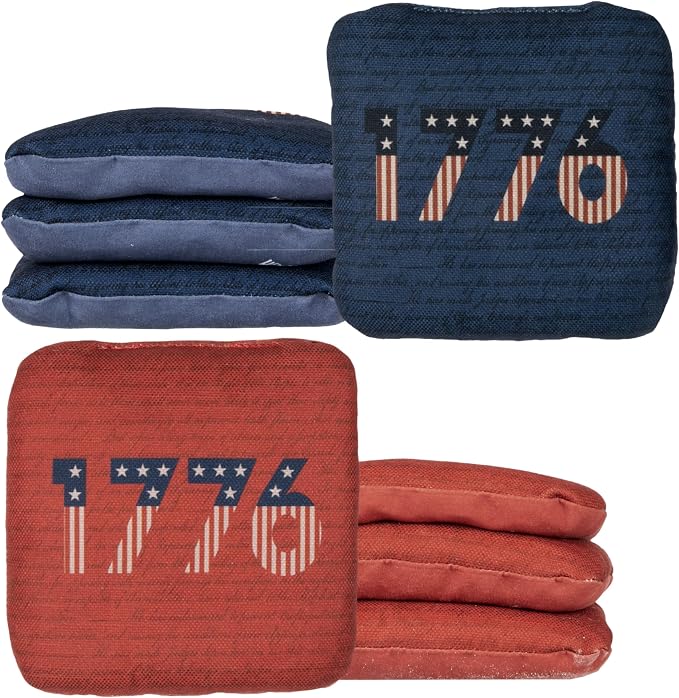 Play Platoon Pro Cornhole Bags Set of 8 - Professional Dual Sided Slick and Sticky Side Competition Corn Hole Bags - Tournament Series