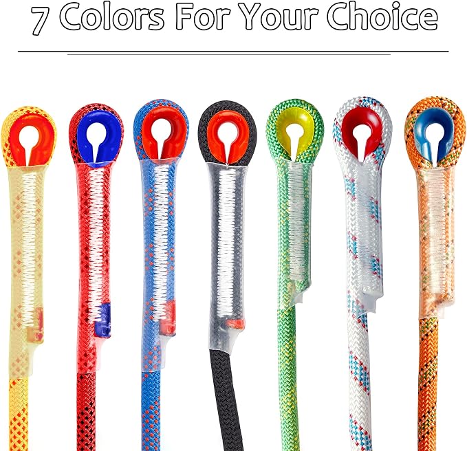 Indoor Outdoor Climbing Rope, 10/12/14mm (32FT/49FT/65FT/98FT) Static Rock Climbing Rope for Escape Rope, Ice Climbing Equipment, Fire Safety Rescue Rope, with Non Slip Gloves