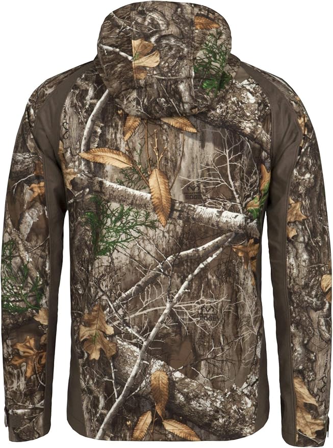 SCENTBLOCKER Youth Drencher Youth Lightweight Breathable Waterproof Hooded Camo Hunting Jacket (X-Large, Realtree Edge)