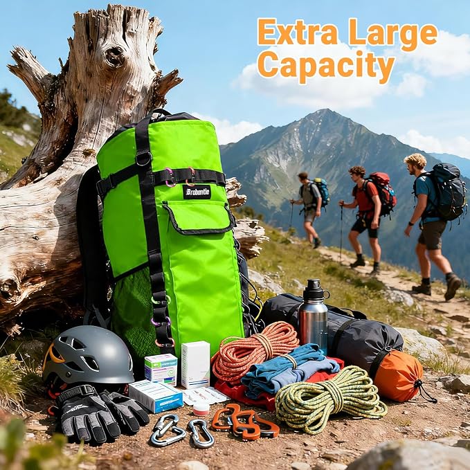 Climbing Rope Bag,Large Capacity Arborist Tree Rope Storage Bag,Waterproof Outdoor Rock Climbing Gear Bag