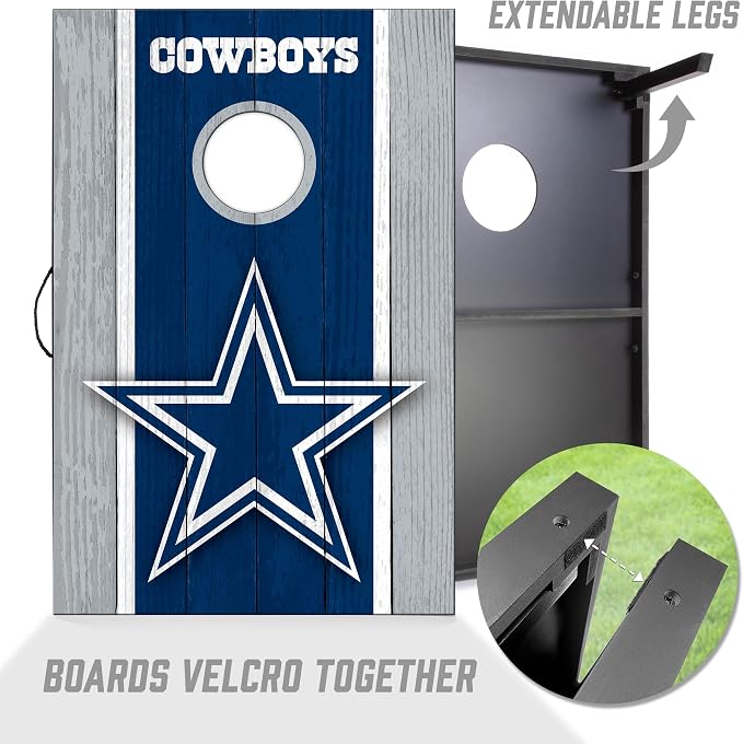 YouTheFan NFL 2' x 3' Portable Cornhole Game with Logo Bags