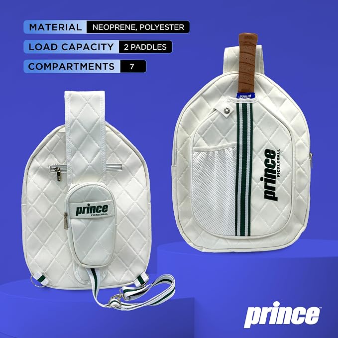 Prince - Pickleball Sling Bag, Lightweight Crossbody Backpack