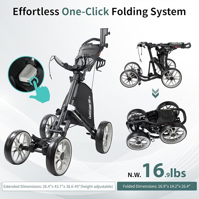 CaddyTek Golf Cruiser One V8 Push Cart
