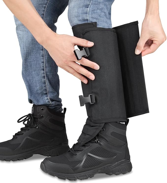 UIIHUNT Snake Gaiters, Waterproof Snake Chaps Snake Gaiter for Men Women, Adjustable Snake Bite Protection Snake Guards
