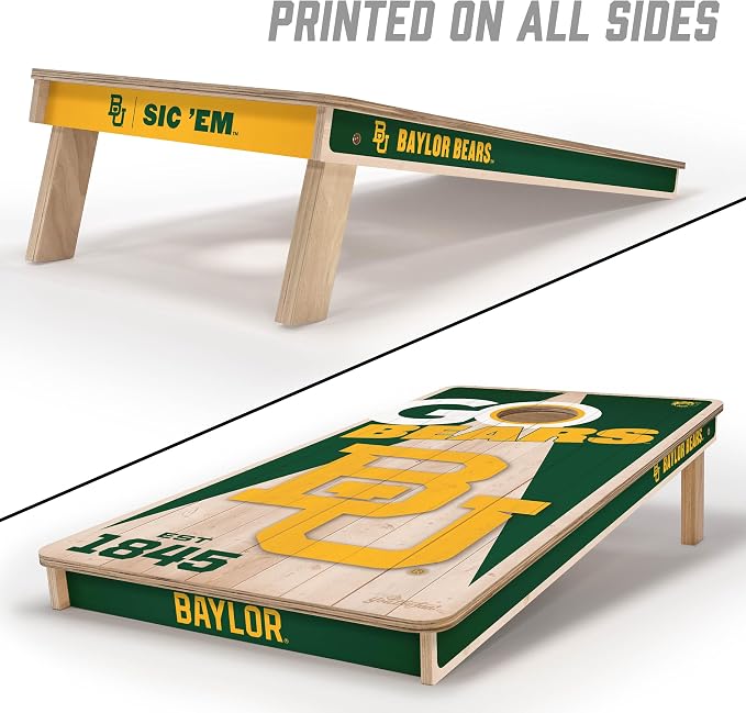 YouTheFan NCAA 2’ x 4’ Professional Wood Cornhole Game