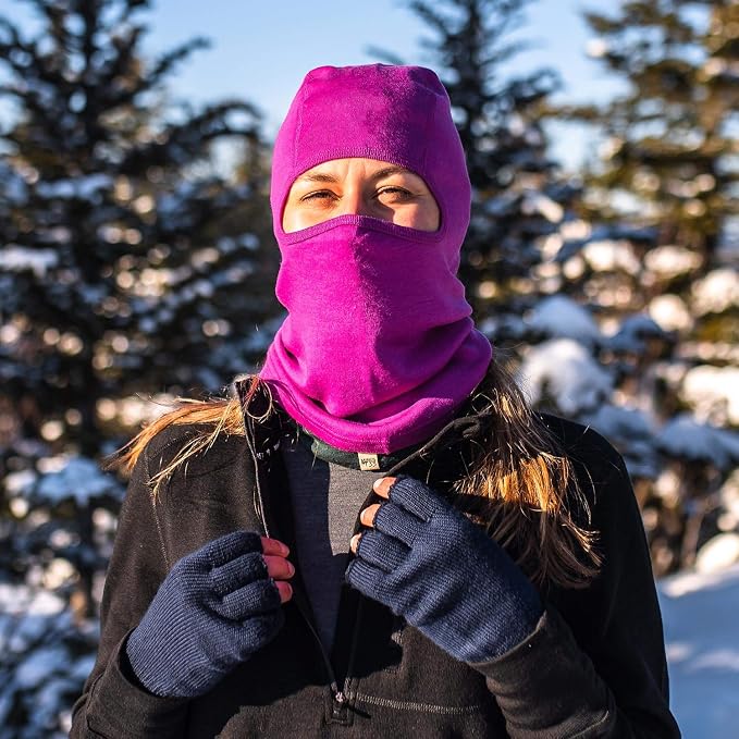 100% Merino Wool Balaclava - Winter Ski Mask - Face Mask - Cold Weather Gear