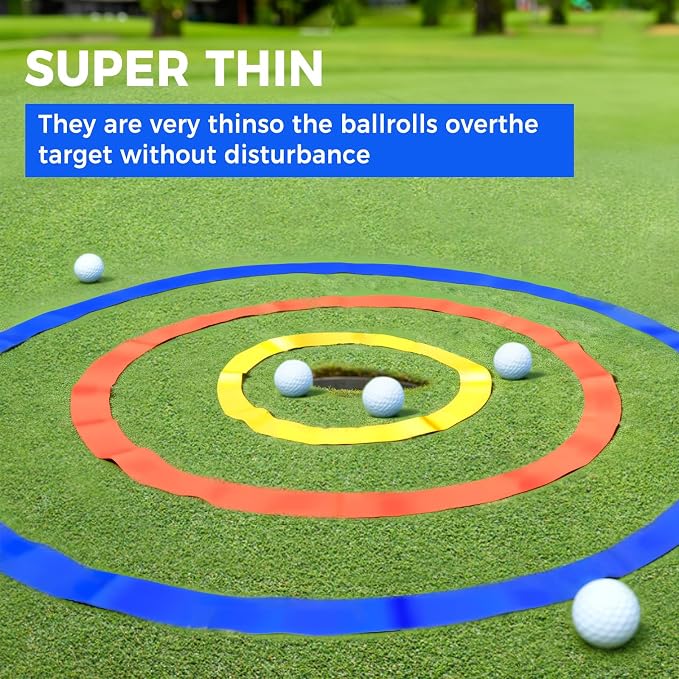 3 Pcs Golf Target Circle Training Aid,Putting and Chipping Training Tool - Short Game Improvement & Ideal for Chipping and Putting