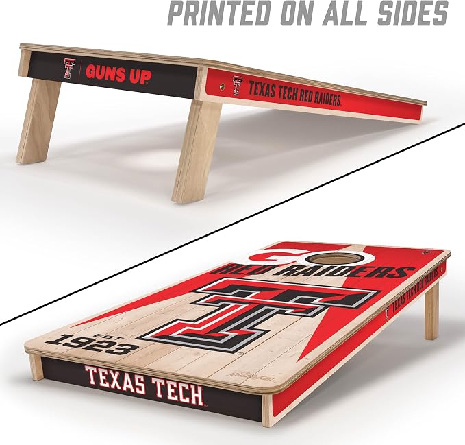 YouTheFan NCAA 2’ x 4’ Professional Wood Cornhole Game