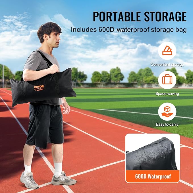 VEVOR Batting Screen - Baseball & Softball Protector with Carry Bag & Ground Stakes, Pitching Net for Pitchers Protection
