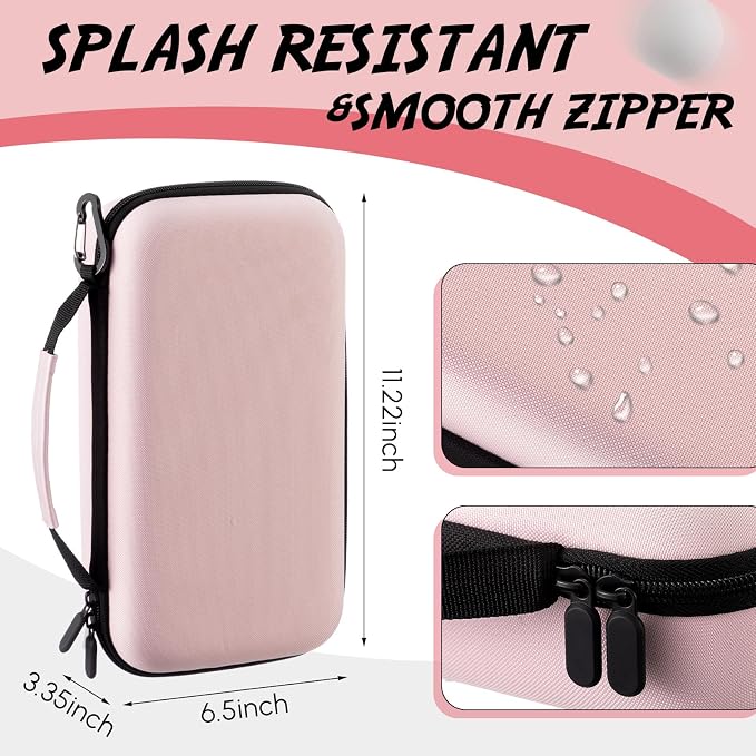 Golf Glove Holder Case with Glove Shaper, Pink Protective Hard Shell Accessory Case, Golf Gift for Woman, for Tees, Ball Markers, Phone, Divot Tool and Accessories