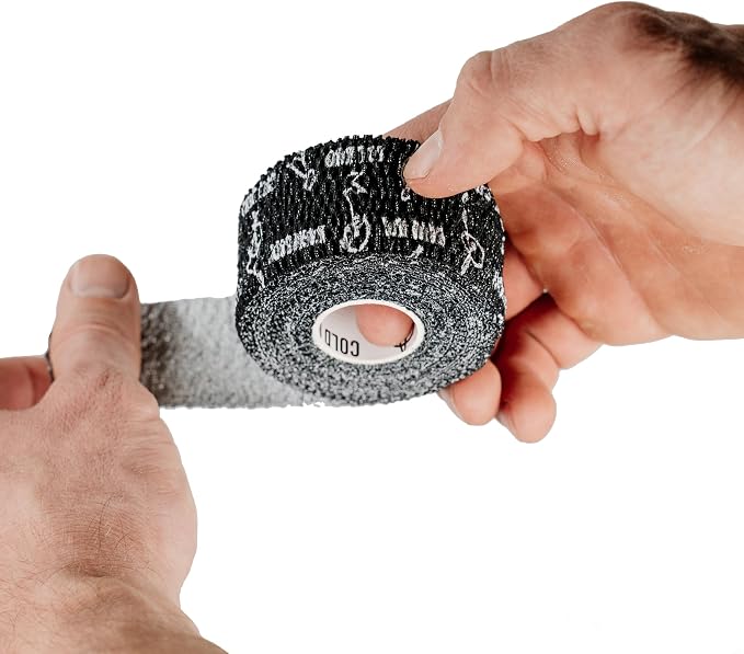 WARM BODY COLD MIND Lifting Thumb Tape for Weightlifting |1.5" x 20.6ft| - Hook Grip Tape for Gym, Powerlifting, Deadlift, Weight Lifting, Athletic Finger Wrap
