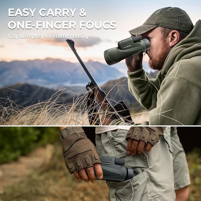 12x56 HD Monocular Telescope High Powered for Adults with Smartphone Adapter, High Powered Monocular Scope with Clear Low Light Vision for Star Watching, Bird Watching, Hiking, Concert