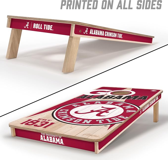 YouTheFan NCAA 2’ x 4’ Professional Wood Cornhole Game