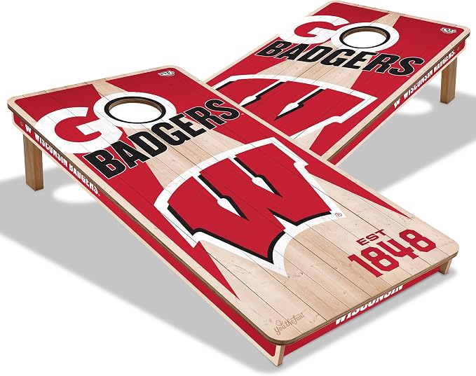 YouTheFan NCAA 2’ x 4’ Professional Wood Cornhole Game