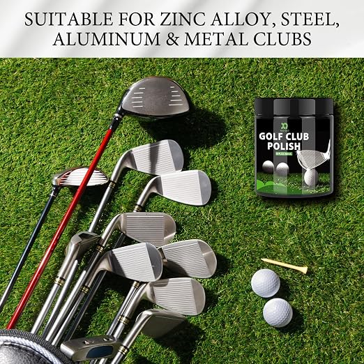 XQ XIAO QIAO Golf Club Polish and Golf Club Cleaner Kit, 300ml 3-in-1 Rust, Scuff & Stain Remover and Rust Remover for Aluminum, Metal, Zinc and Steel
