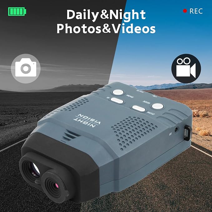 Portable Digital Night Vision Monocular New Optics Records Video Image with Micro SD Card