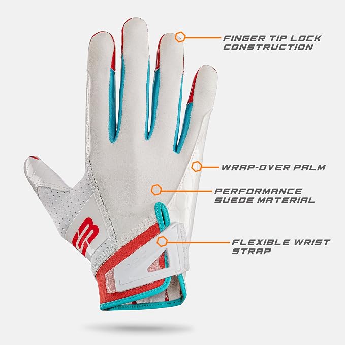 Grip Boost DNA 2.0 Football Gloves with Engineered Stick - Adult Sizes