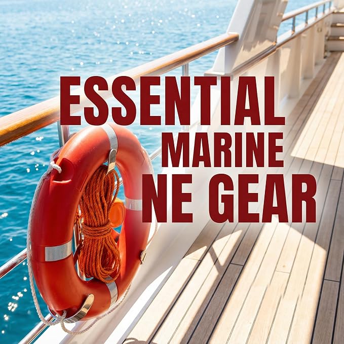 Life Ring Buoy w/ 98.4 FT Floating Rope, Boat & Pool Safety Throw Ring | 23" & 28" Boat Safety, 3.3 lb & 5.5 lb Throwable Flotation Device, HDPE UV-Resistant Boat Safety for Dock & Pool Lake Rescue
