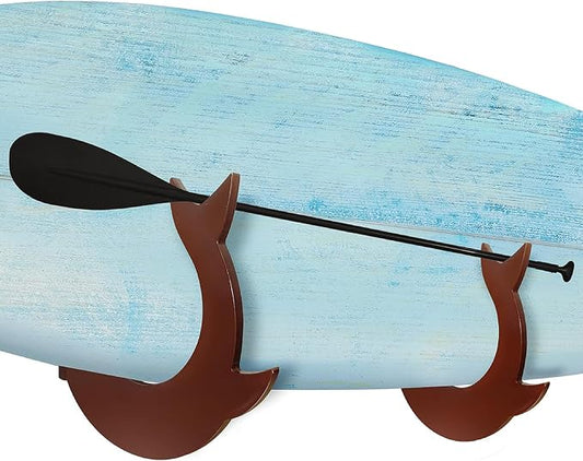 Yes4All Heavy Duty Steel Wall Mount Paddle Board Racks, Surfboard Holder, Suitable for Both Indoor and Outdoor Storage