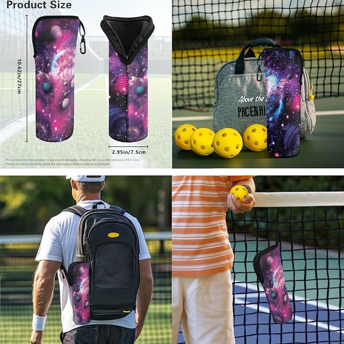 Pickleball Paddles Set 3PCS Pickleball Paddle Case Pickleball Racket Pickleball Bag Ideal for Beginners Gifts