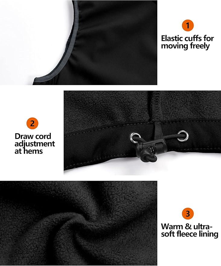 Little Donkey Andy Women's Fleece Lined Softshell Vest Lightweight Windproof Sleeveless Jacket for Hiking Outdoor Travel Golf