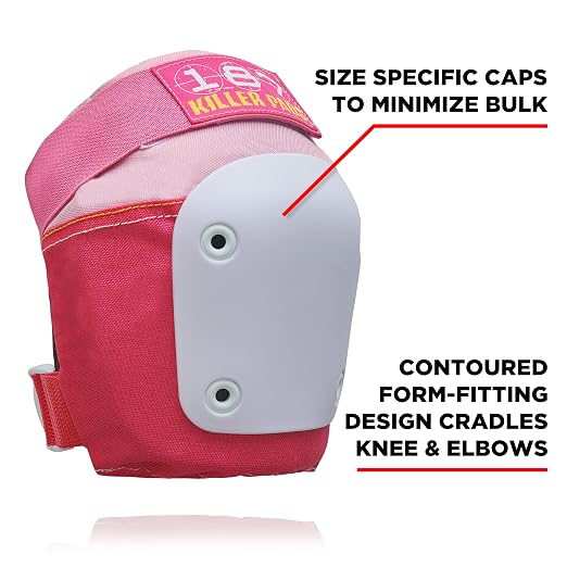 187 Killer Pads Six Pack Pad Set, Protective Gear for Elbows, Knees, and Wrists - Ideal for Skateboarding, Roller Skating, and Inline Skating