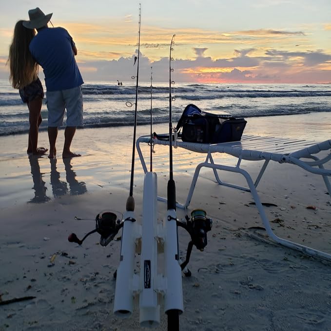 Rod-Runner Fishing Rod Rack - Express 3 Fishing Rod Carrier - White