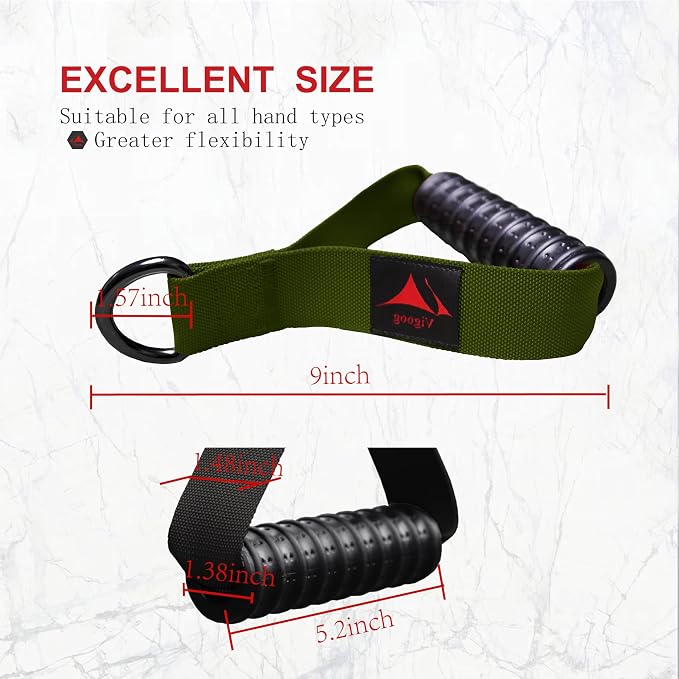 Heavy Duty Gym Workout Handles Attachment for Cable Machine,Resistance Band,Pulley System Home Exercise Equipment, Comfortable and Stronger Grip
