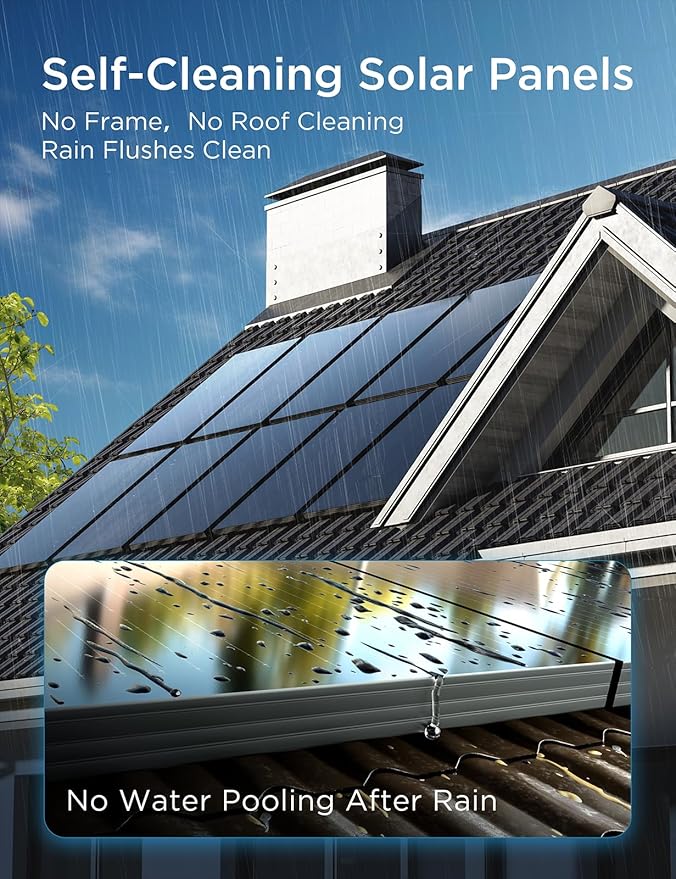 STAR 870 Watt Solar Panel, 2PCS 435W 48V/24V Solar Panels with Frame-Less Design & Maintenance-Free, 25% High-Efficiency Monocrystalline, Reliable Power for RV, Marine, Roof, Home, and Off-Grid