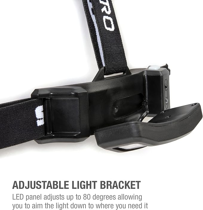 Steelman Pro Slim Profile Motion Activated LED Headlamp with Red LED Night Vision Mode and Rear Safety Flasher
