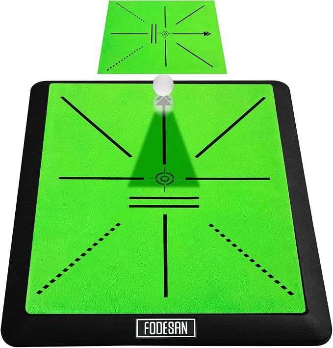 High-Precision Golf Hitting Mat – Practice Mat with Swing Path Feedback & Impact Detection – Indoor/Outdoor Use – Golf Swing Trainer for Home Training – Gift for Golfers, Beginners & Pros