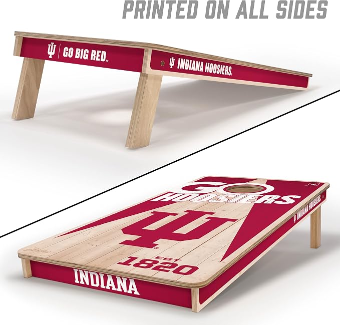 YouTheFan NCAA 2’ x 4’ Professional Wood Cornhole Game