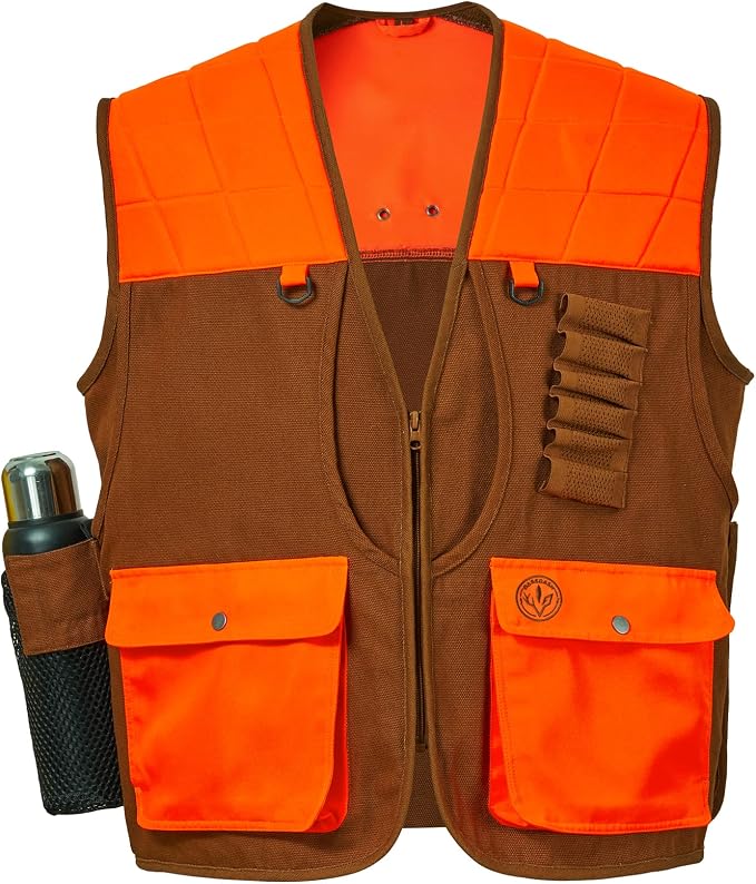 BASSDASH Upland Game Field Water-Resistant Bird Hunting Vest with Multi Pockets Men Women FV11