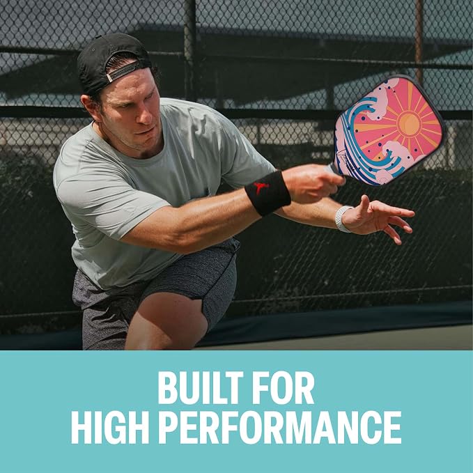 Palms-O-Aces Carbon Fiber Pickleball Paddle – USAPA Approved 16mm T700 Graphite Paddle with Textured Spin Surface | Lightweight Carbon Fiber Pickleball Paddles & Racket | Includes Paddle Cover