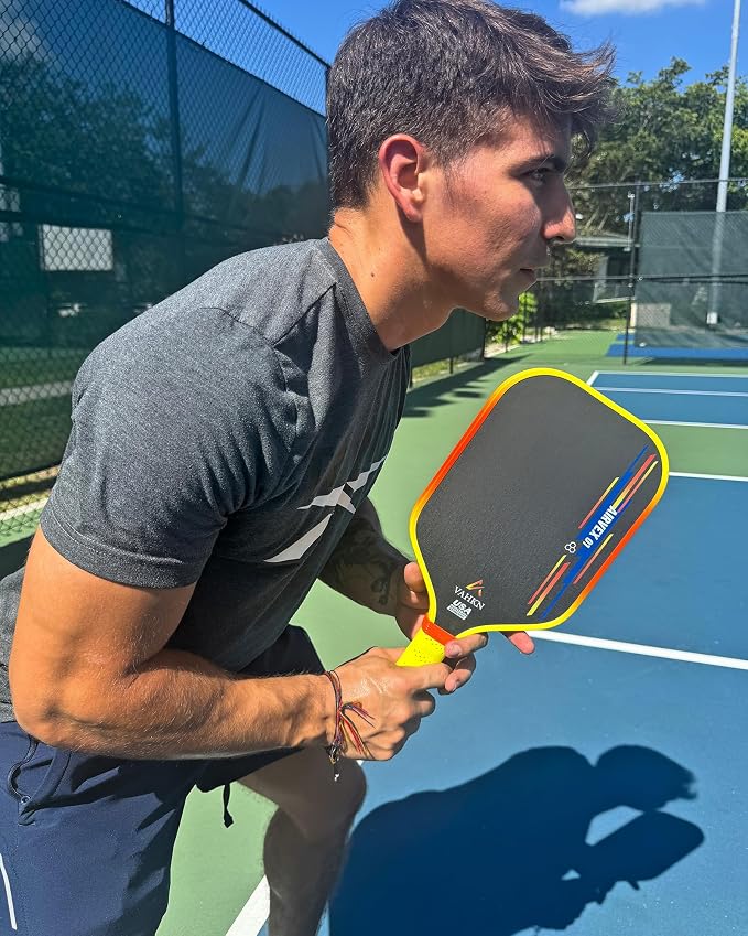 Pickleball Paddles |16MM Carbon Fiber Pickleball Paddle | High-Spin Textured Surface & Vibrant Gradient Edge | USAPA Approved Racket for Ultimate Power,Control & Precision