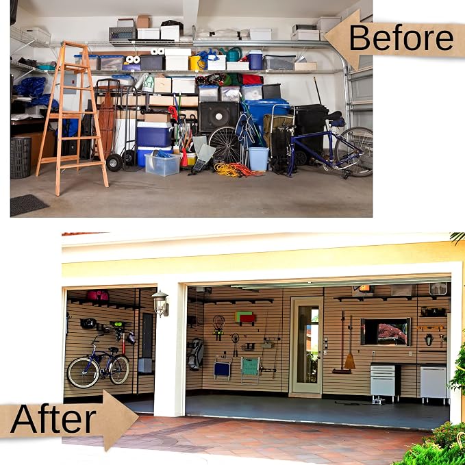 Wall Hooks for Storage – Premium Carbon Steel Hooks for Garage Wall Organization, Ladders & Garden Tools