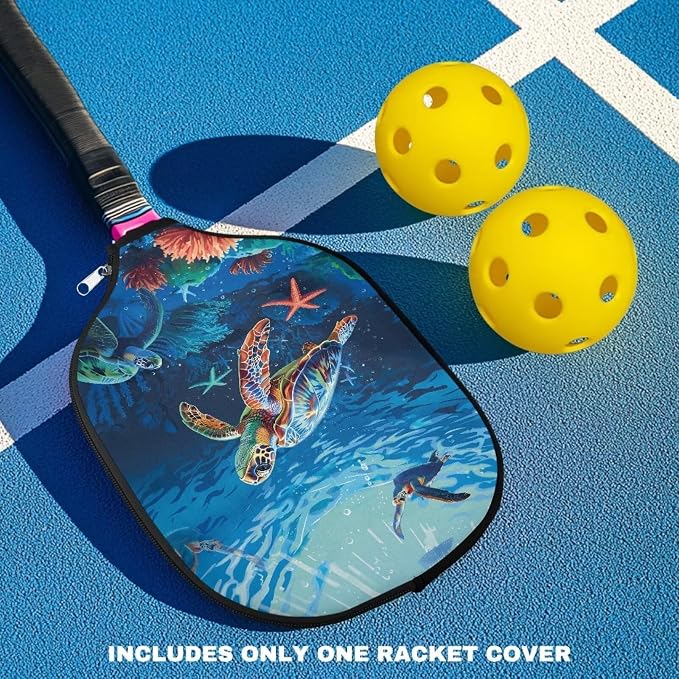 Blue Camo Corgi Pattern Print Pickleball Paddle Covers Only Paddles Holder Sleeve Fits Most Rackets