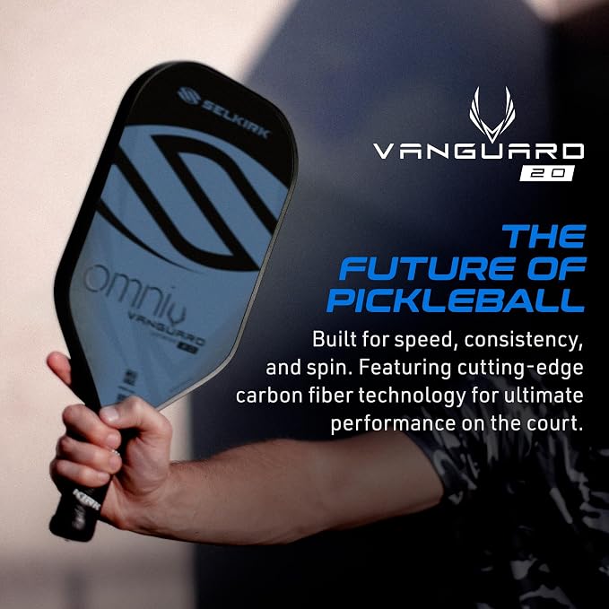 Selkirk Sport Vanguard Hybrid Pickleball Paddle | Carbon Fiber Pickleball Paddle with a Polypropylene X5 Core | Pickleball Rackets