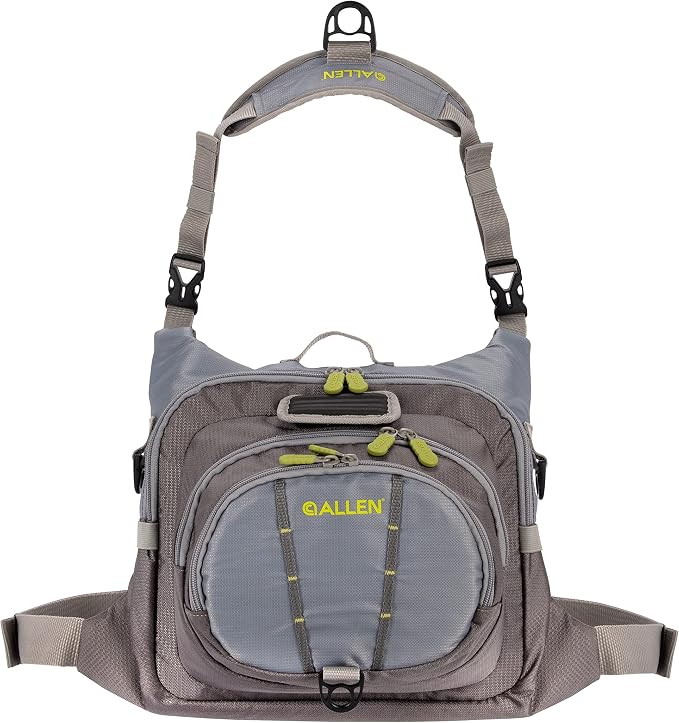 Allen Company Fall River Fly Fishing Chest Pack - Fits up to 6 Tackle/Fly Boxes and Other Accessories - Olive