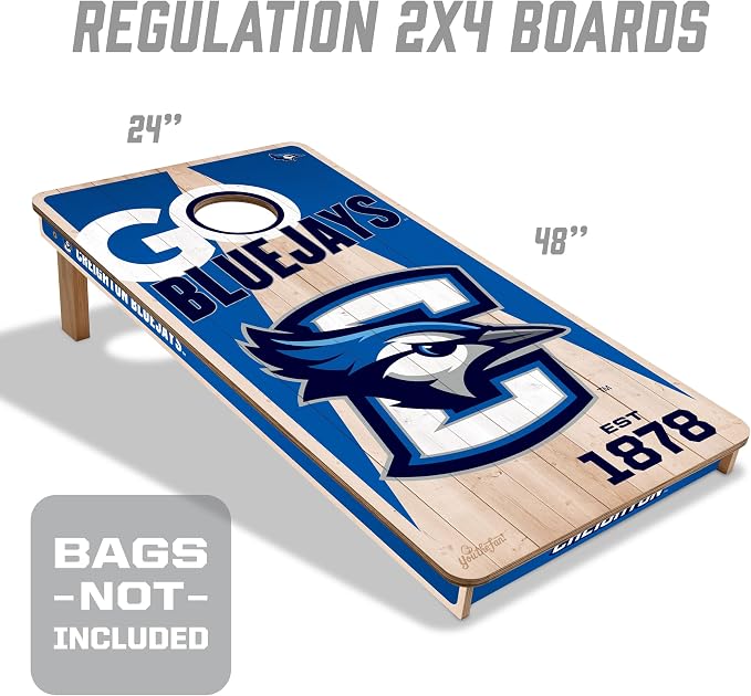 YouTheFan NCAA 2’ x 4’ Professional Wood Cornhole Game