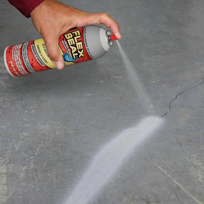 Flex Seal, 14 oz, Clear, Stop Leaks Instantly, Transparent Waterproof Rubber Spray On Sealant Coating, Perfect for Gutters, Wood, RV, Campers, Roof Repair, Skylights, Windows, and More