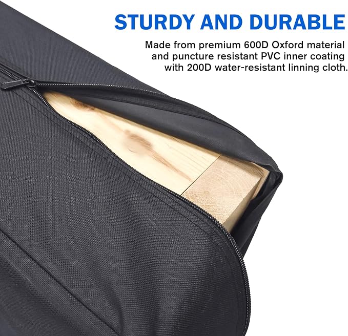 ZKOO Cornhole Carrying Case Fits 4' x 2' Regulation Size Board, Heavy-Duty 600D Cornhole Boards Bag with Extra Pockets for Cornhole Outdoor Games