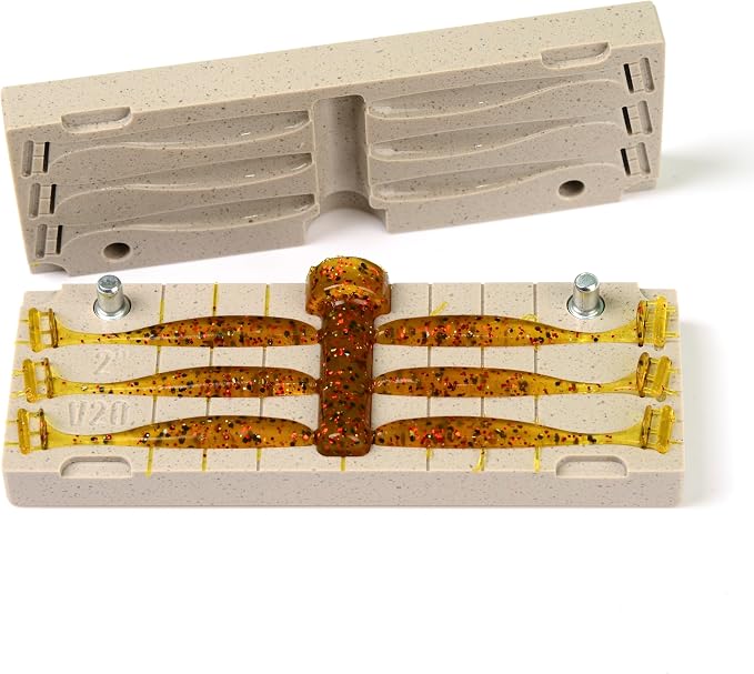 FatFish V20-6C Bait Mold Soft Plastiс Lure Making Injection Mold for Do-It Fishing Lures 2"