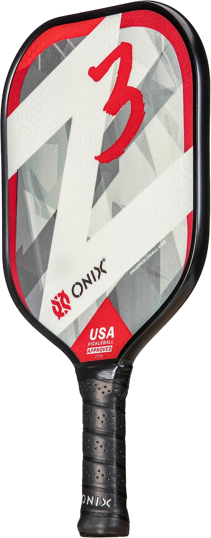 Onix Graphite Z5 Carbon Fiber Pickleball Paddle with Wide-Body Shape, Honeycomb Core & Graphite Face