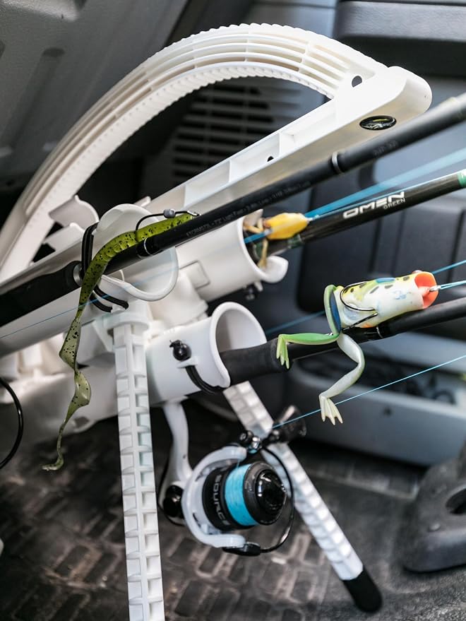 Rod-Runner Fishing Rod Rack - Express 3 Fishing Rod Carrier - White