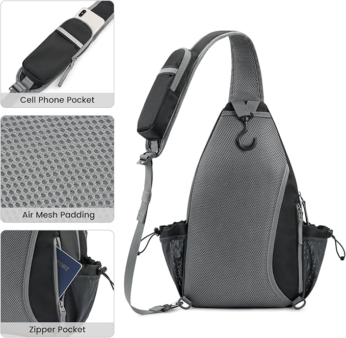 G4Free Pickleball Sling Bag for Women - Lightweight Crossbody Sports Bag